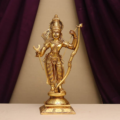 पीतल की राम दरबार मूर्ति, ऊंचाई 23 इंच