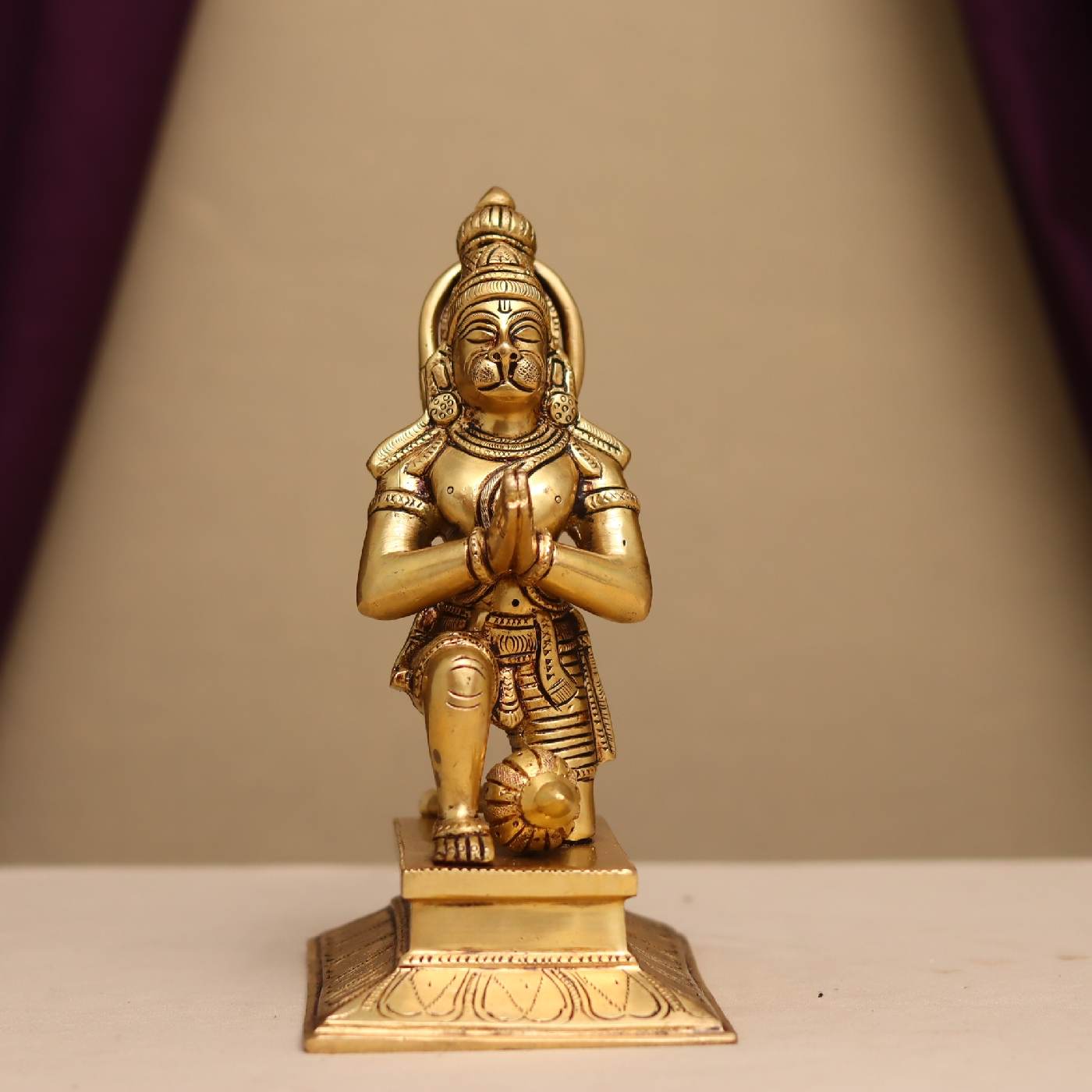 पीतल की राम दरबार मूर्ति, ऊंचाई 23 इंच