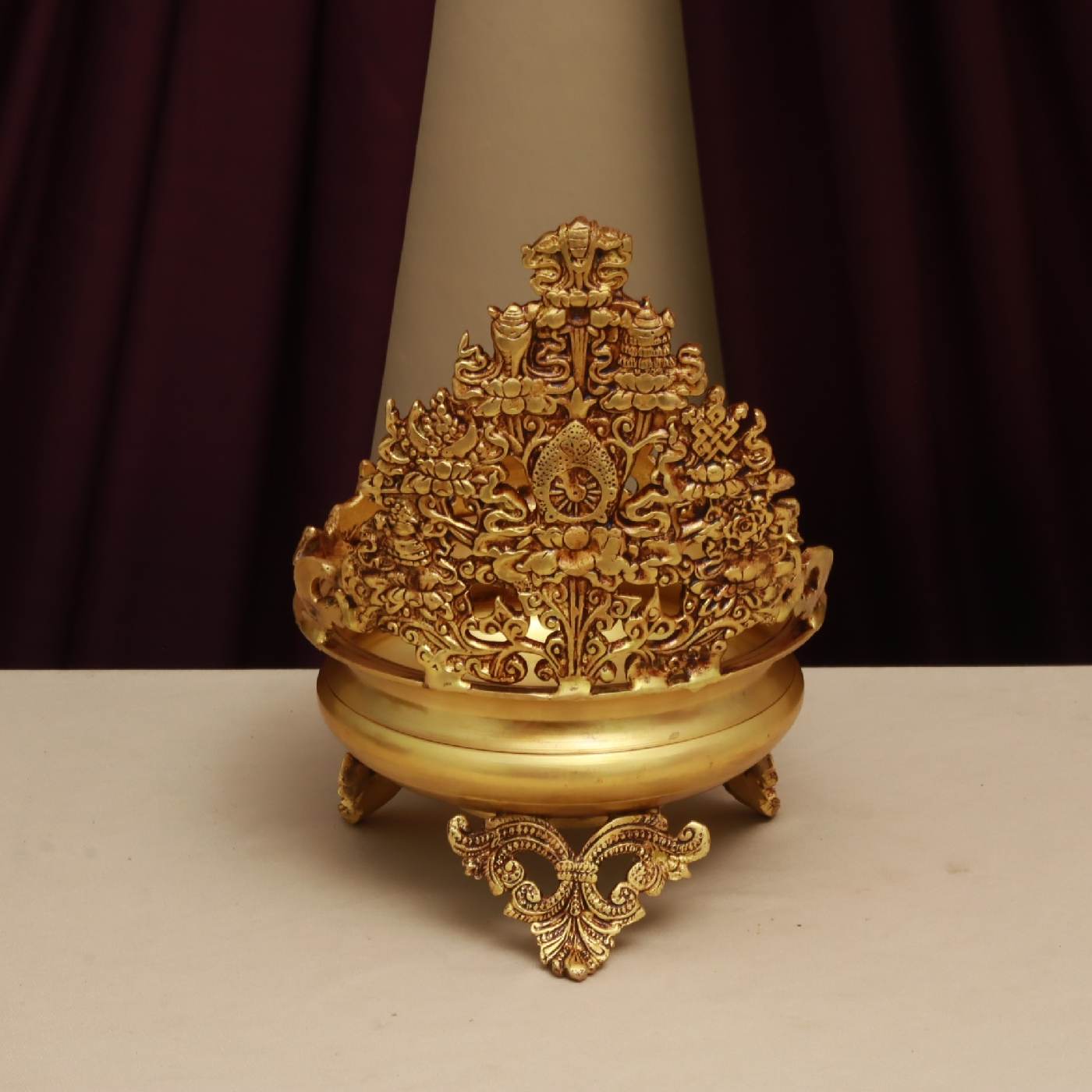 BRASS URLI HEIGHT 11.3 INCHES