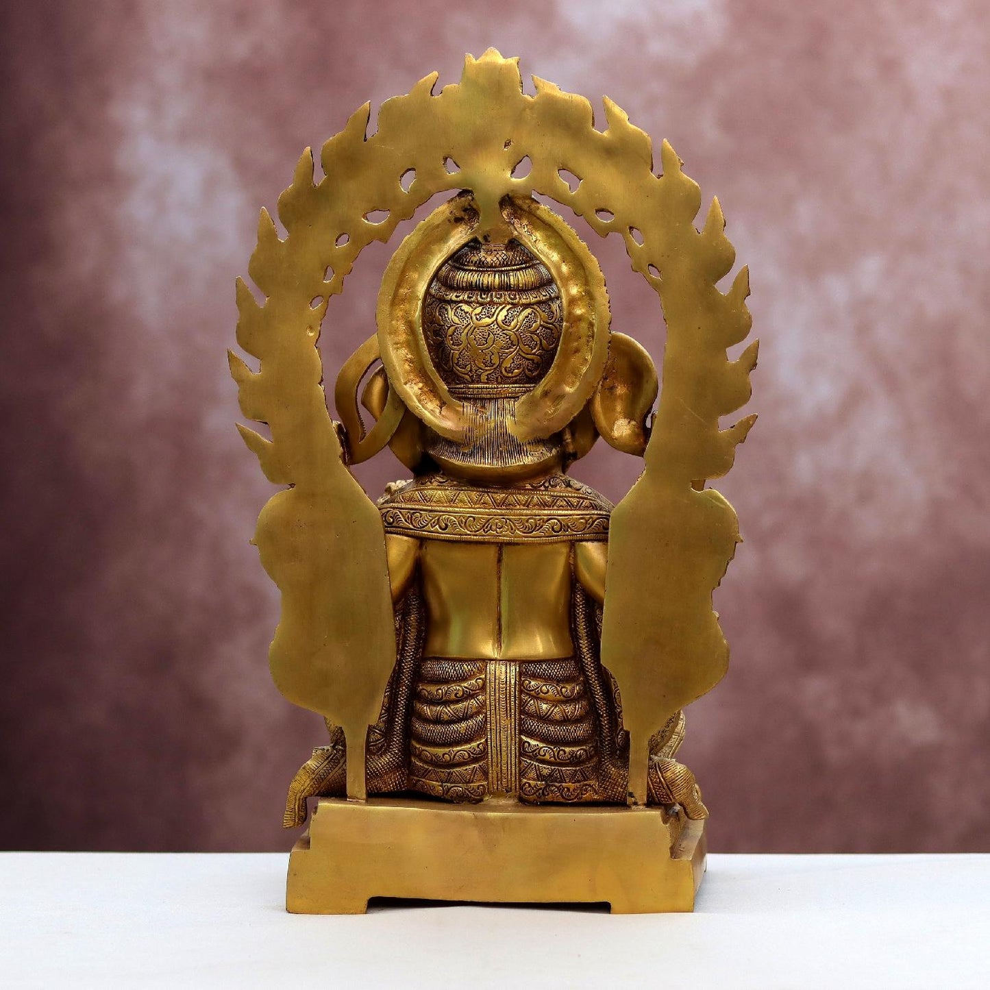 Brassaura® Lord Ganesha Brass Idol | Pure Brass | Height 13 Inches & Weight 8 kgs