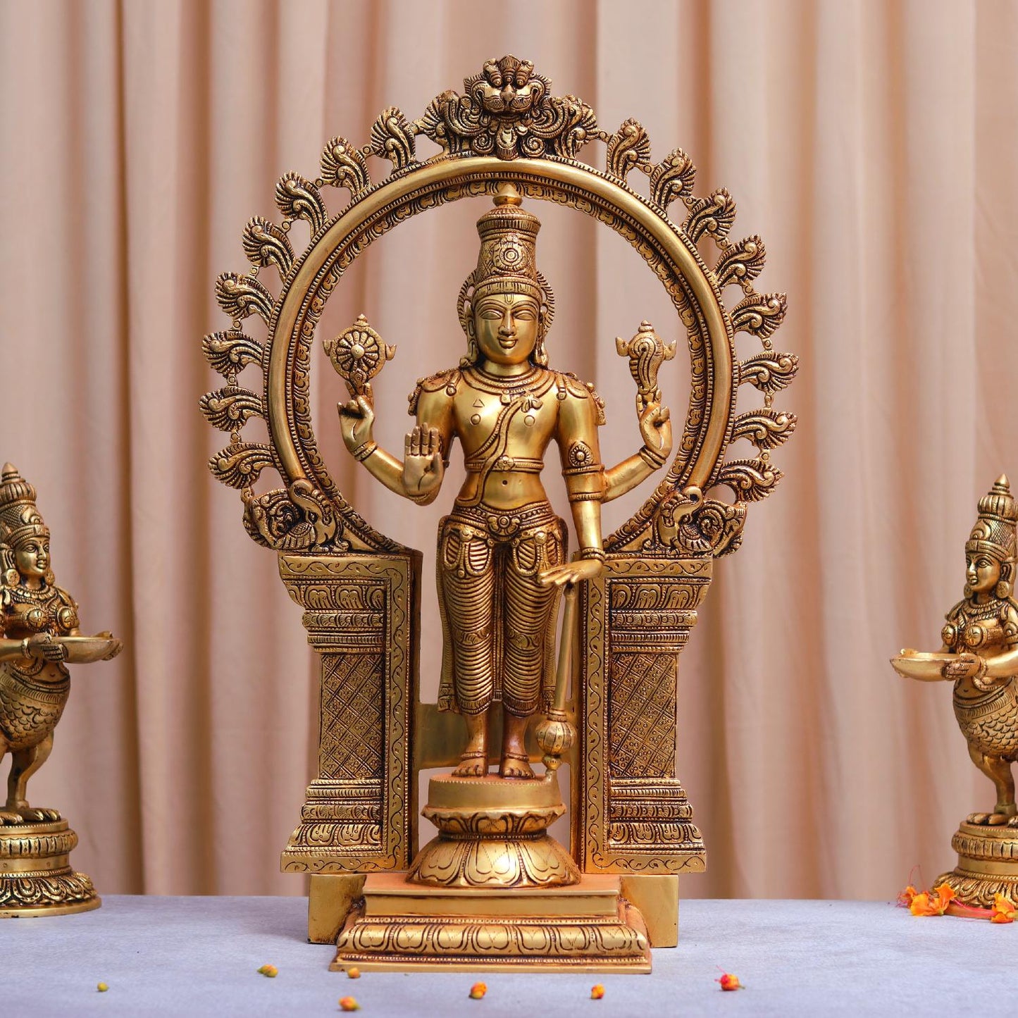 BRASS NARAYAN MURTI HEIGHT 22 INCH