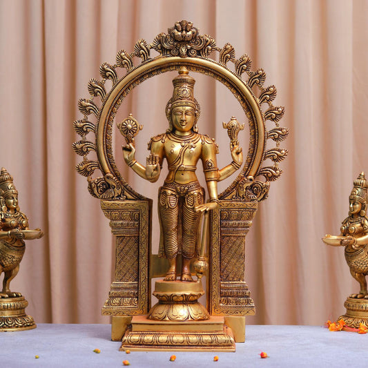 BRASS NARAYAN MURTI HEIGHT 22 INCH
