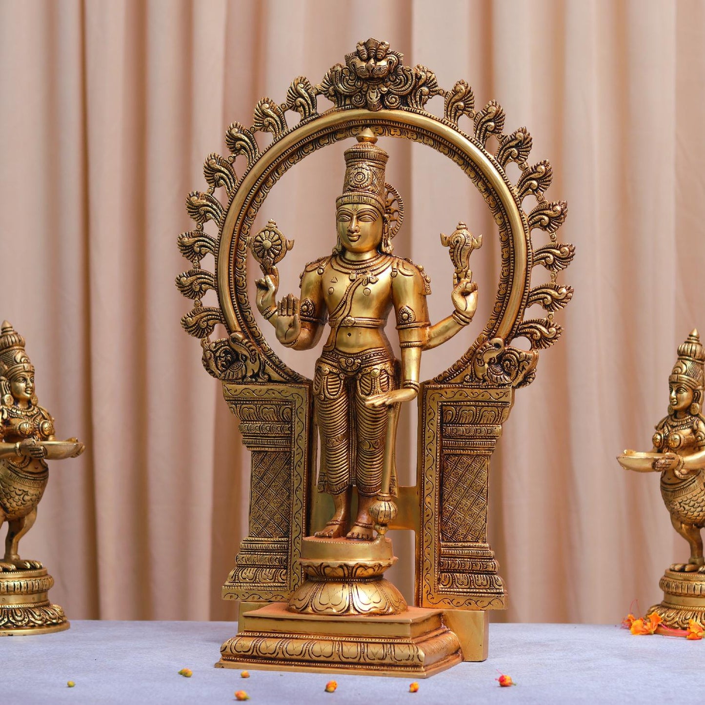 BRASS NARAYAN MURTI HEIGHT 22 INCH
