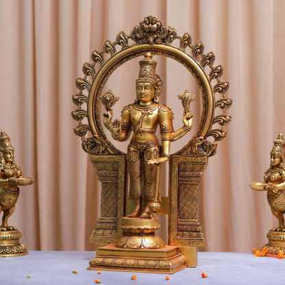 BRASS NARAYAN MURTI HEIGHT 22 INCH