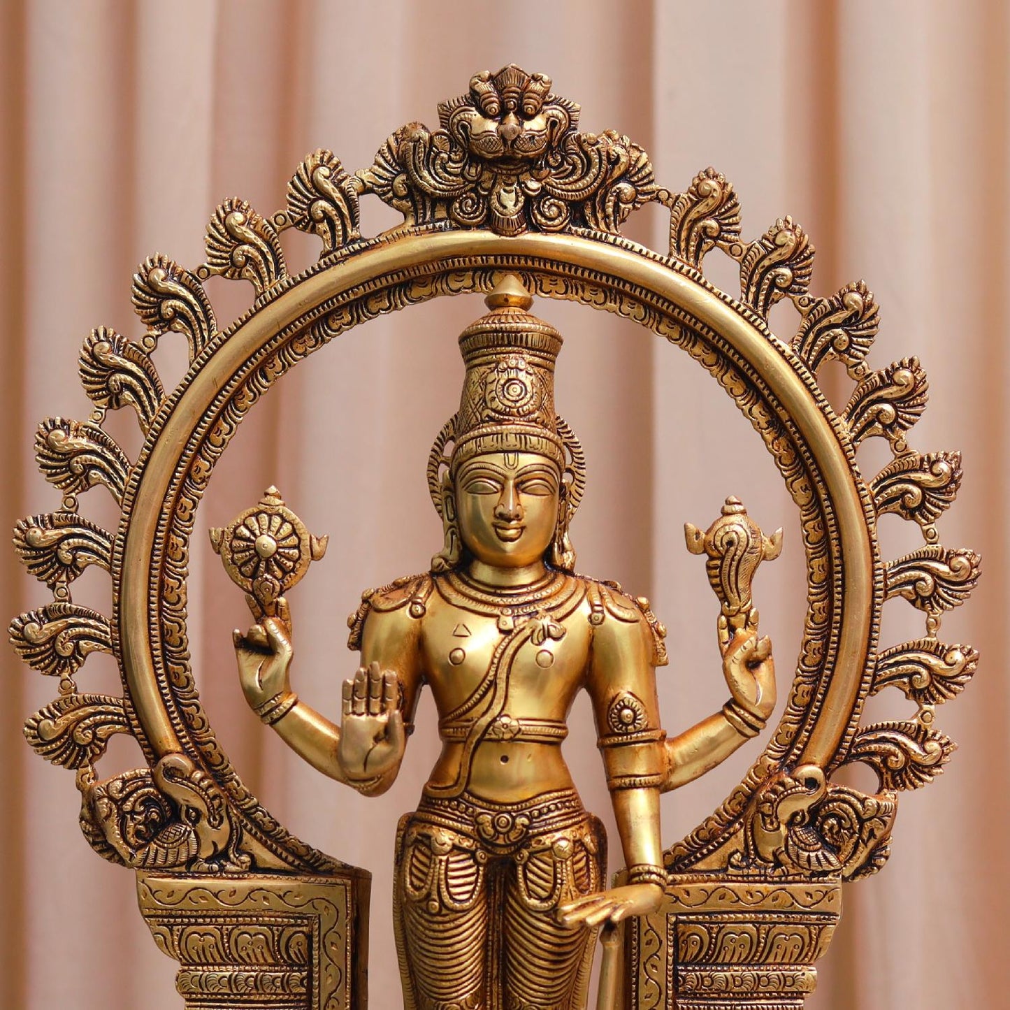 BRASS NARAYAN MURTI HEIGHT 22 INCH