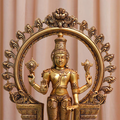 BRASS NARAYAN MURTI HEIGHT 22 INCH