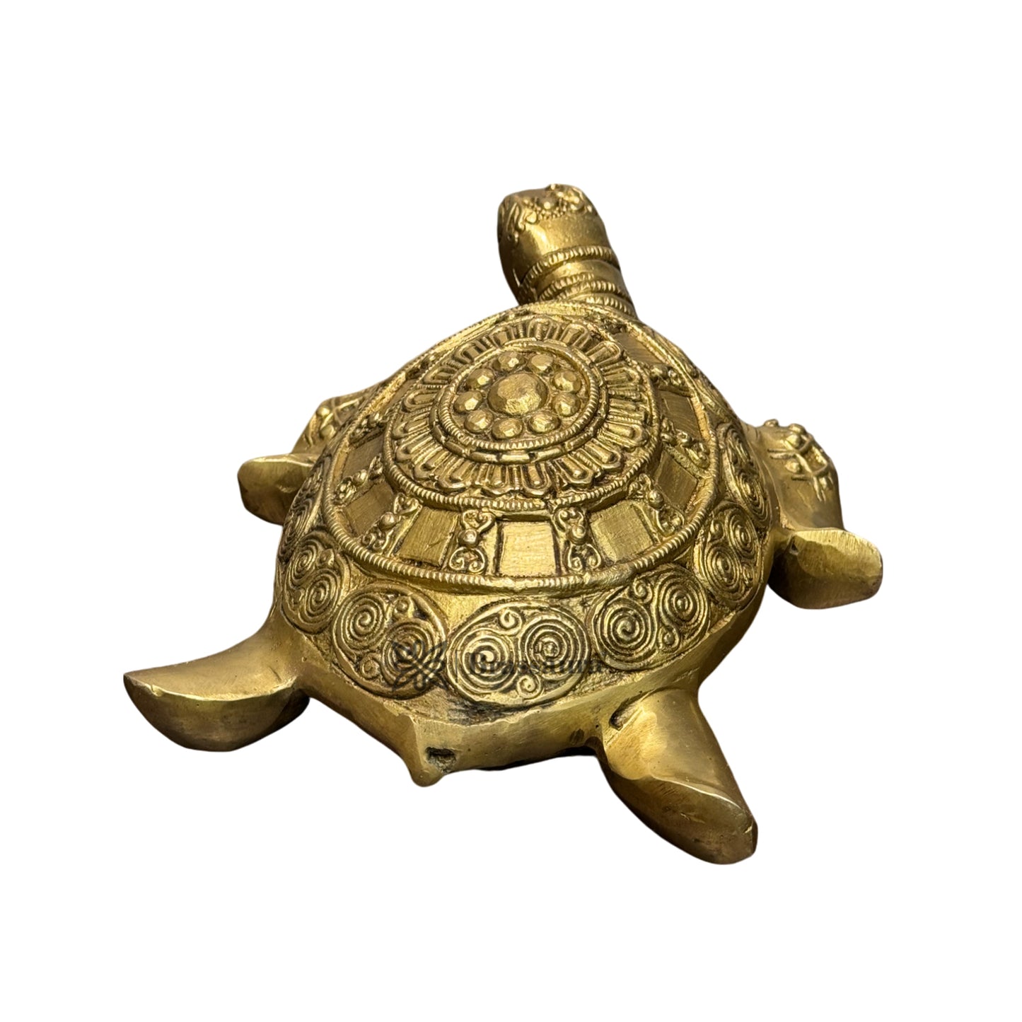 Brass Big Turtle Home and Decor Show Piece Weight 1.9 Kg Height 10 cm