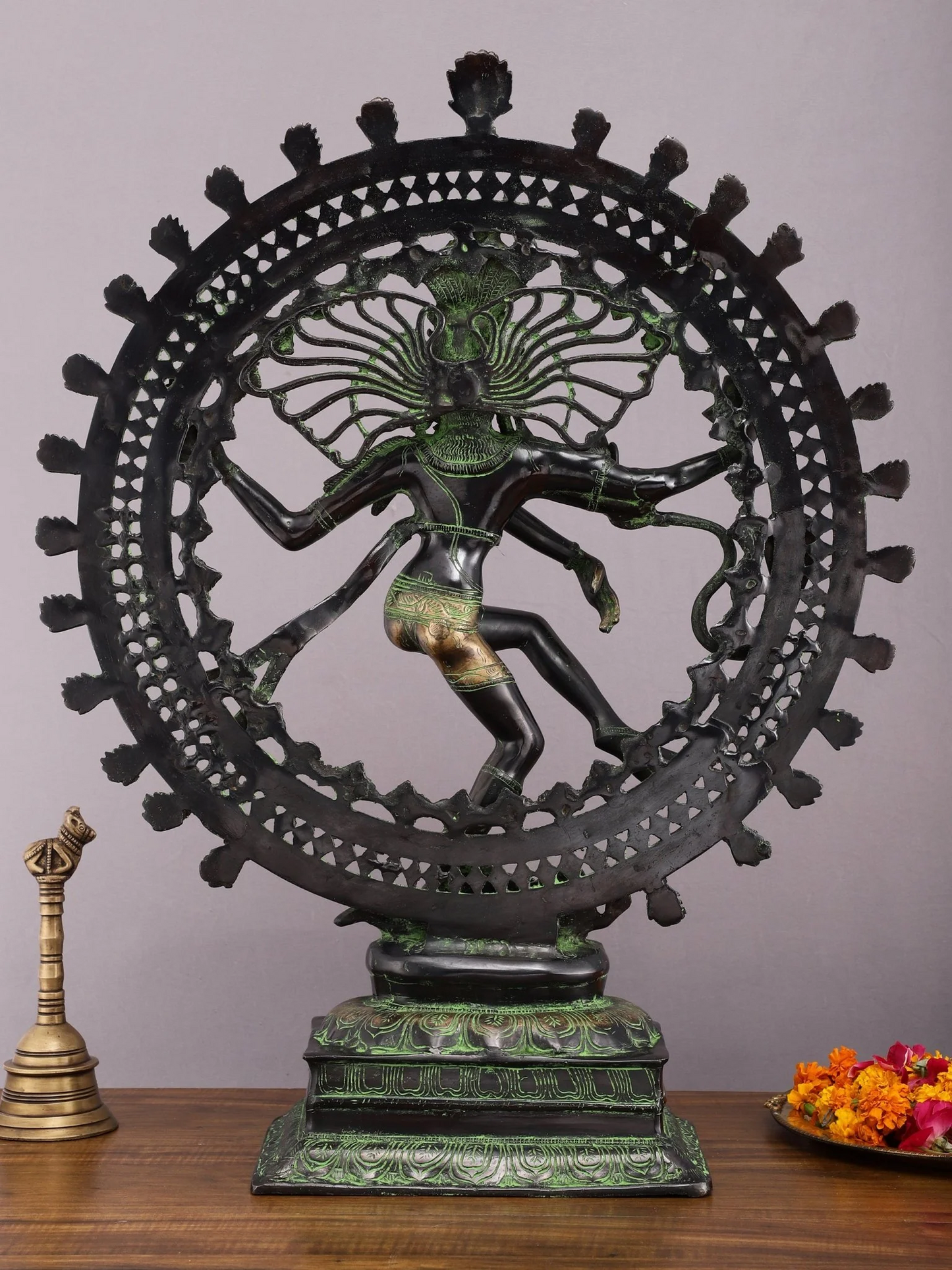 Brassaura™ Superfine Brass Nataraja Statue | Height 28 Inches & Weight 17.5 Kgs