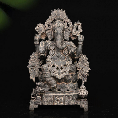 ब्रासोरा® वृंदावन वेणुगोपाल कृष्ण पीतल की प्रतिमा मोर के साथ | एंटीक नीला और सुनहरा रंग | ऊँचाई 20 इंच