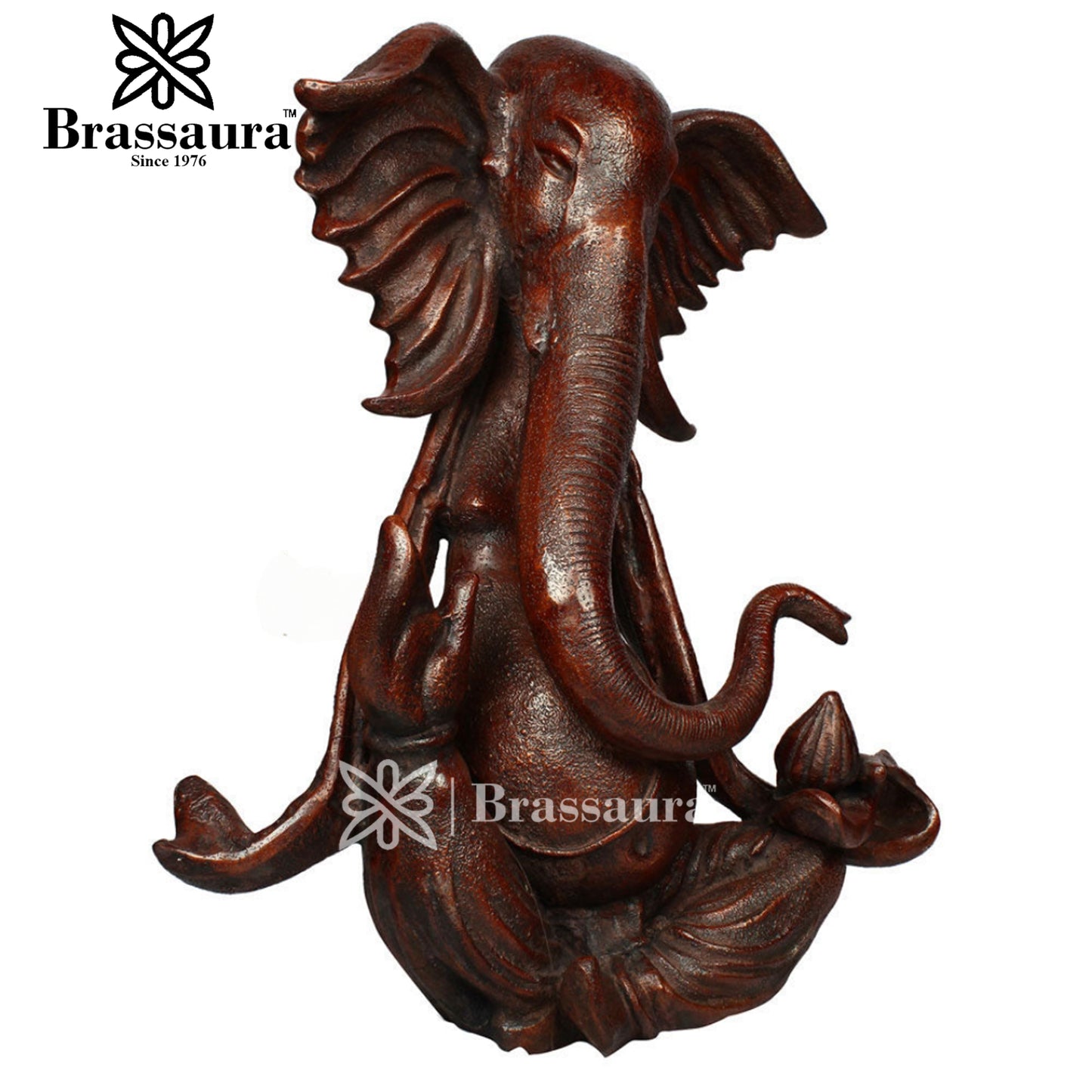 Brass Ganesha Statue For Home Decor And Gift Item Weight 36 Kg And Height 28 Inch