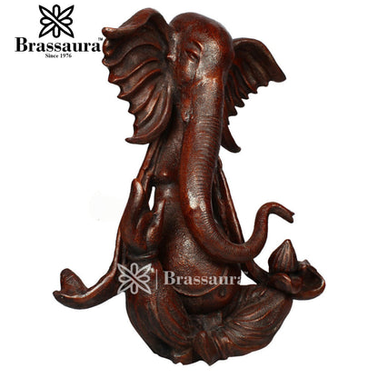 Brass Ganesha Statue For Home Decor And Gift Item Weight 36 Kg And Height 28 Inch