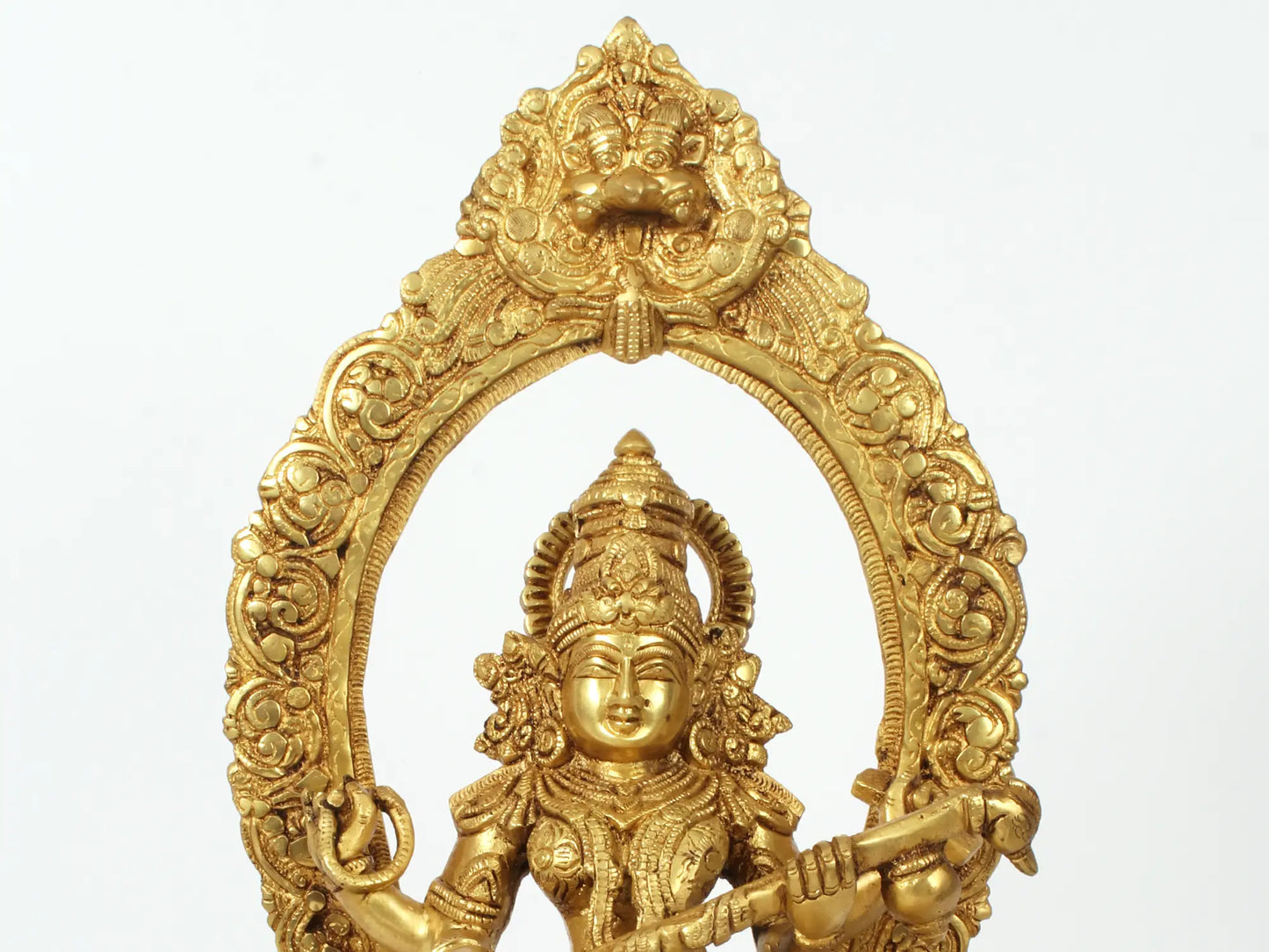 Brassaura® Brass Saraswati Statue | Height 20.47 Inches & Weight 13.53 kg