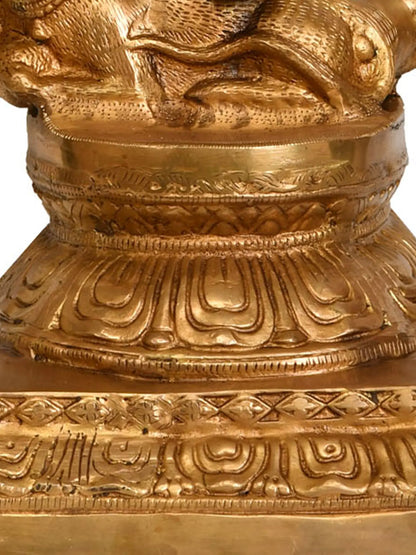 ब्रासुर्रा™ बड़े भगवान गणेश नटराज के रूप में पीतल में | ऊंचाई 29.5 इंच और वज़न 18.27 किग्रा