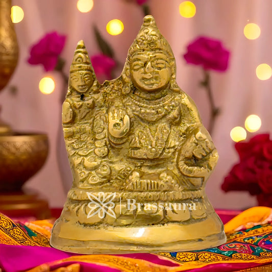 Brassaura™ Brass Kuber Idol – Height 2.8 Inches & Weight 0.37 Kgs | Home Temple & Spiritual Décor