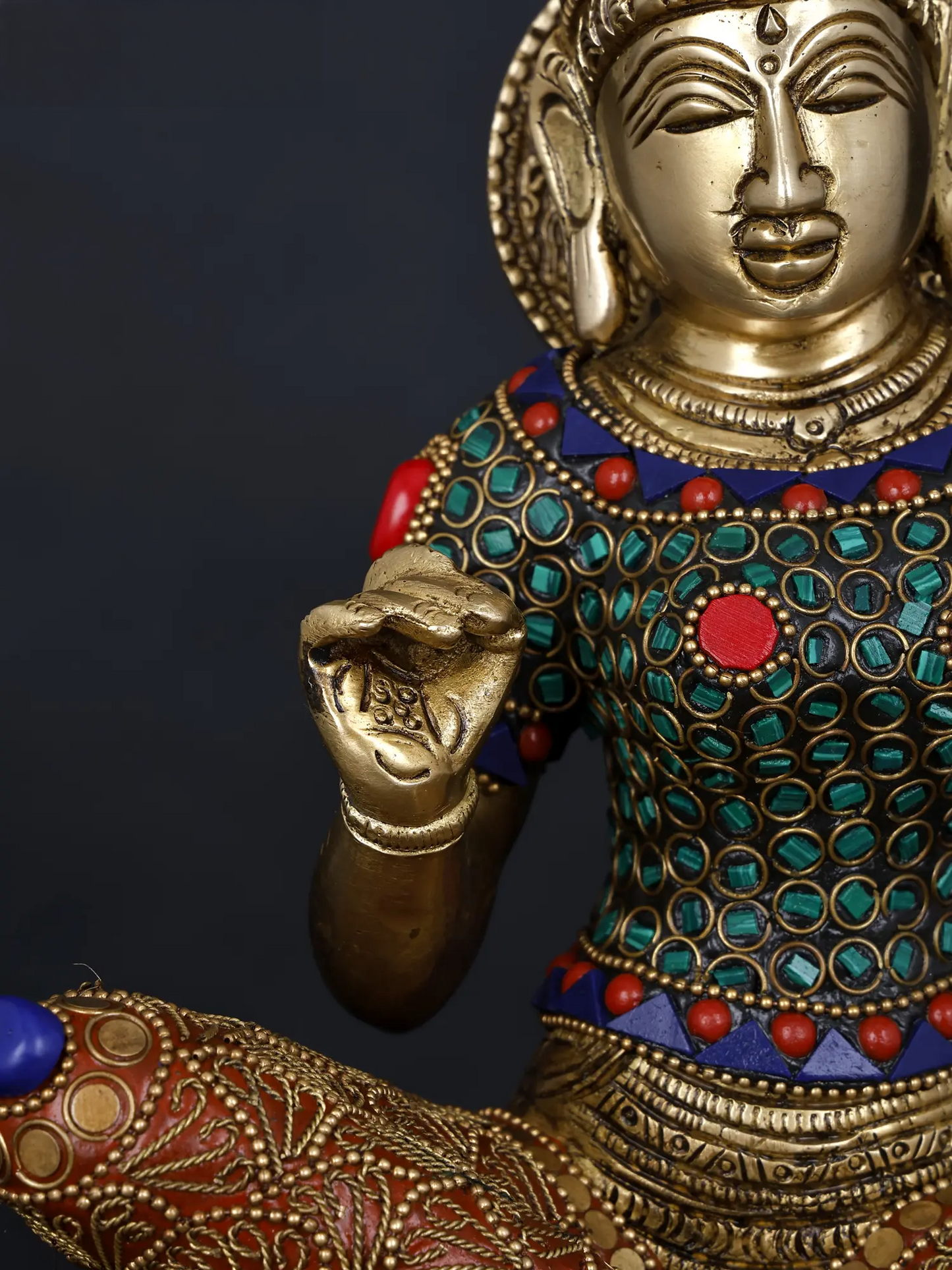 Brassaura® Brass Goddess Parvati Statue | 13.98 Inches | 7.95 kg