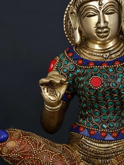Brassaura® Brass Goddess Parvati Statue | 13.98 Inches | 7.95 kg