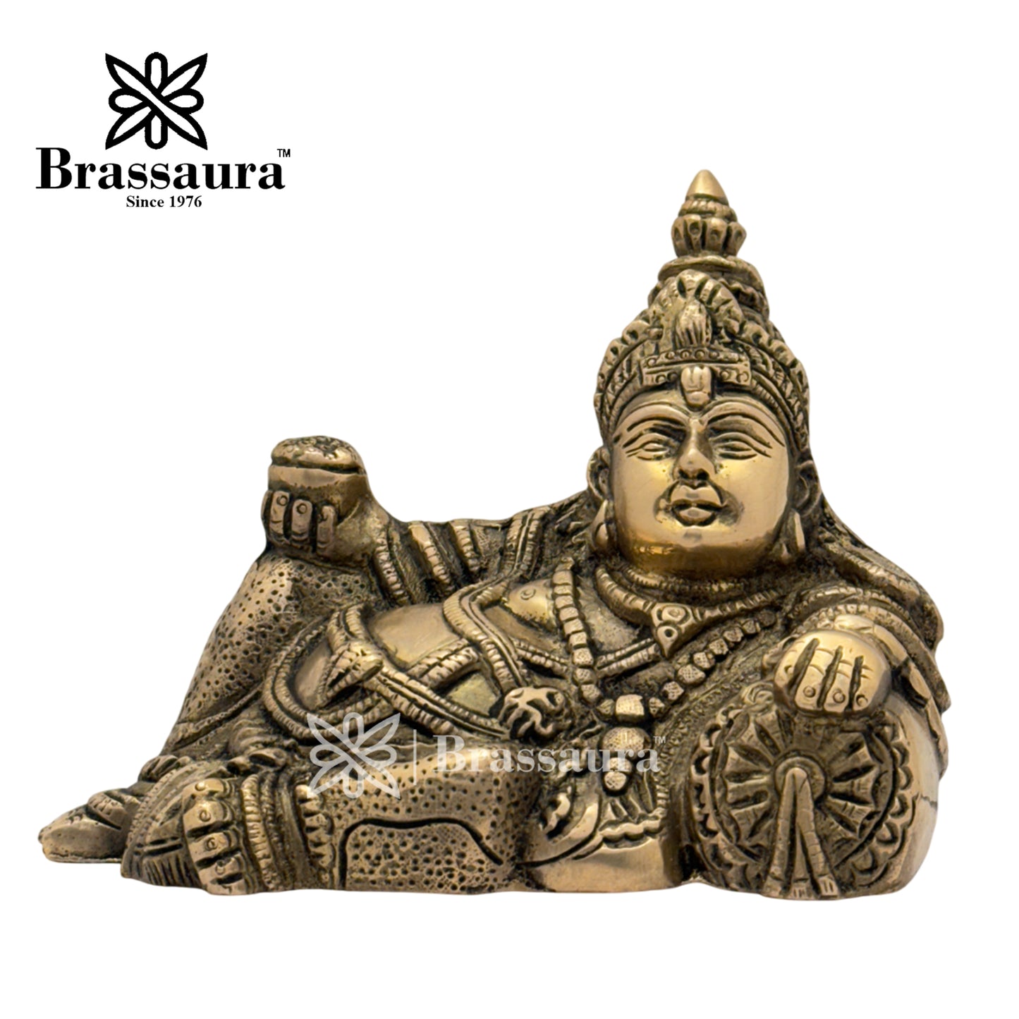 Brass Kuber Idol for Home and Decor Weight 1.9 Kg Height 14 cm