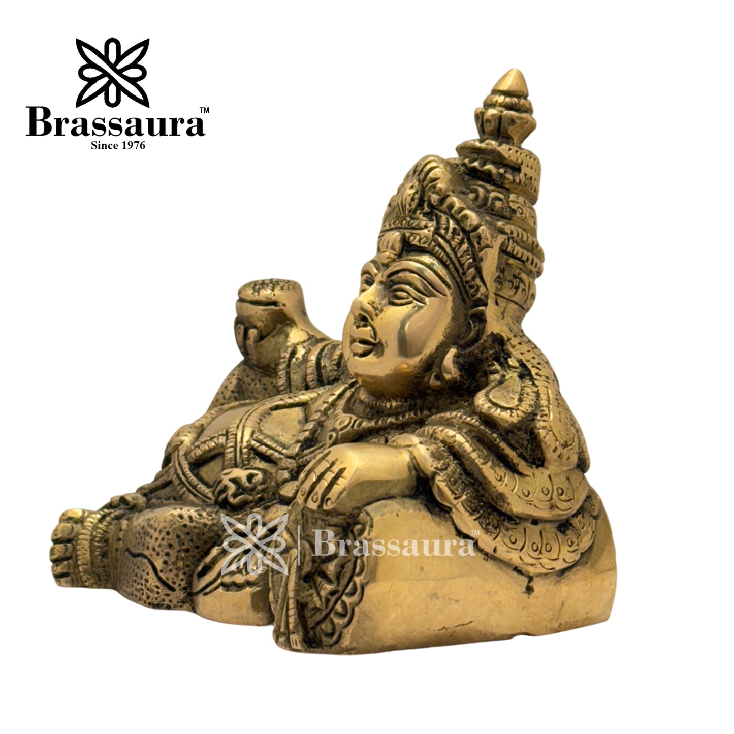 Brass Kuber Idol for Home and Decor Weight 1.9 Kg Height 14 cm