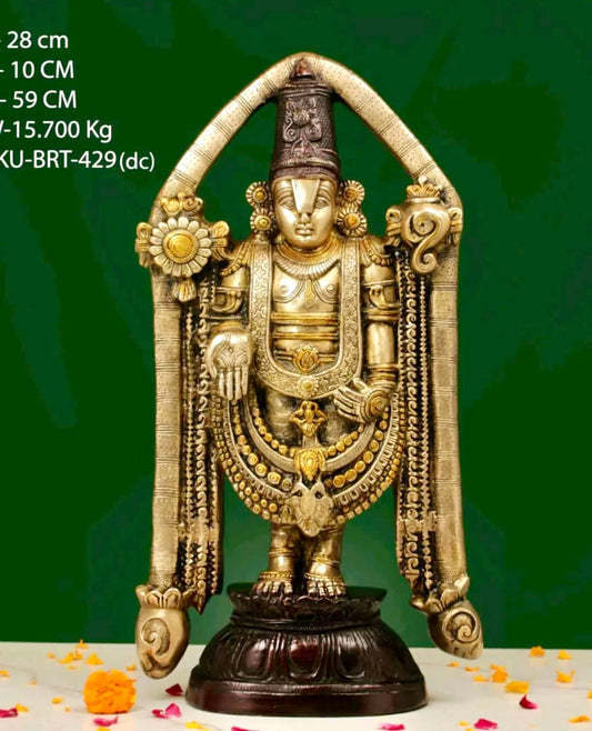 Brassaura™ Bala Ji Brass Statue – Height 23.2 Inch, Weight 15.7 Kg | Solid Brass Murti