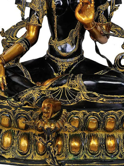 Brassaura® Brass Tara Statue | Height 34.06 Inches & Weight 38.34 kg