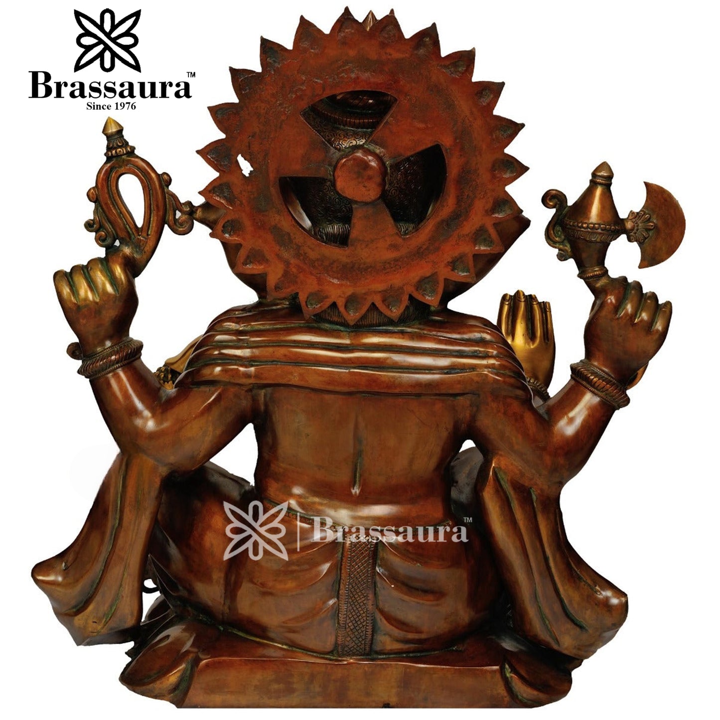 Brass Ganesha Statue For Home Decor And Gift Item Weight 55 Kg And Height 28 Inch