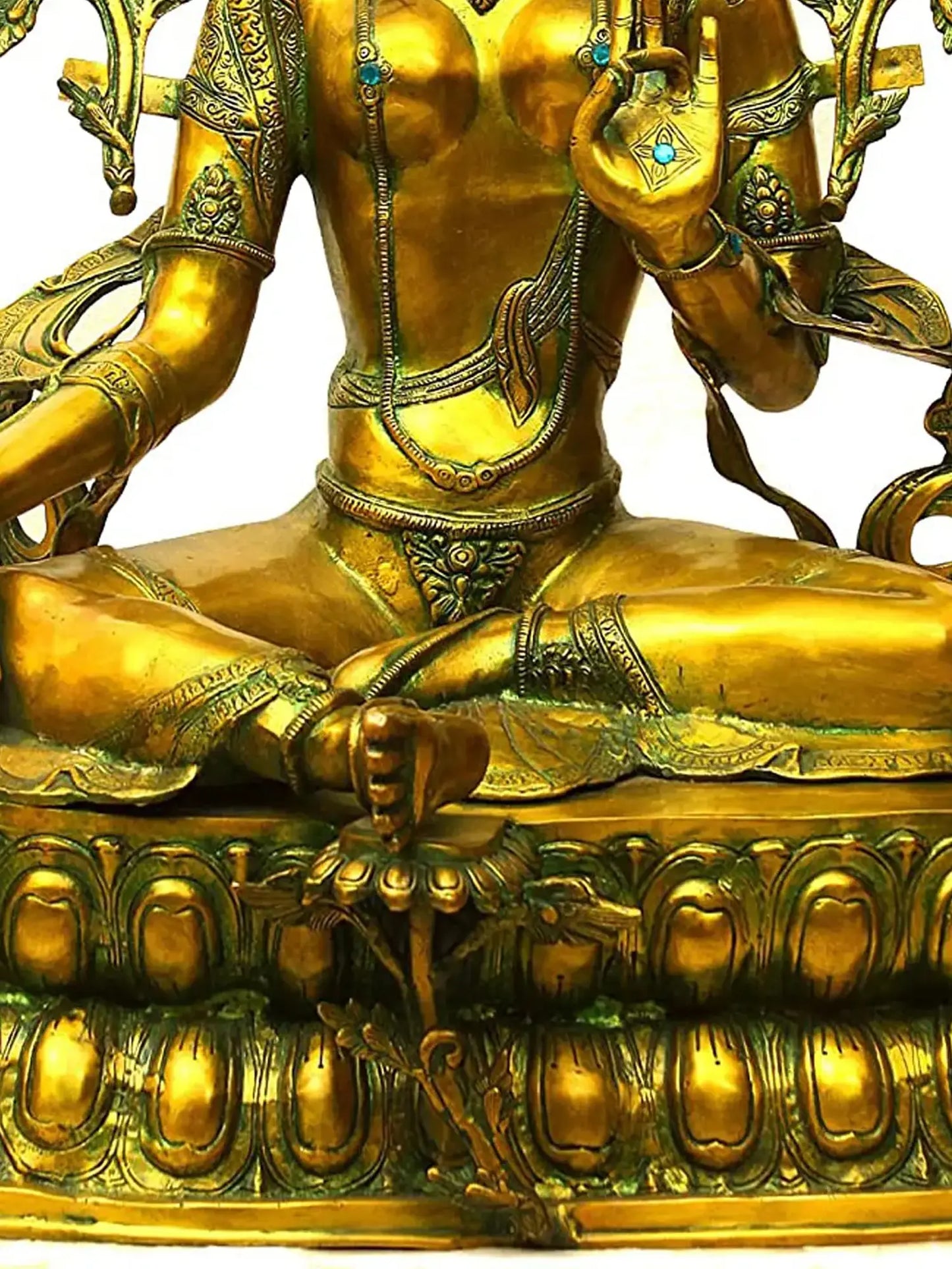 Brassaura® Brass Tara Statue | Height 34.06 Inches & Weight 38.34 kg