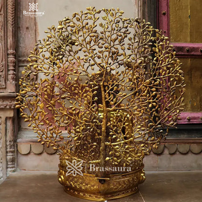 Brass Big Buddha statue for home and decor and gift Item weight 27.3 kg Height 30 inch