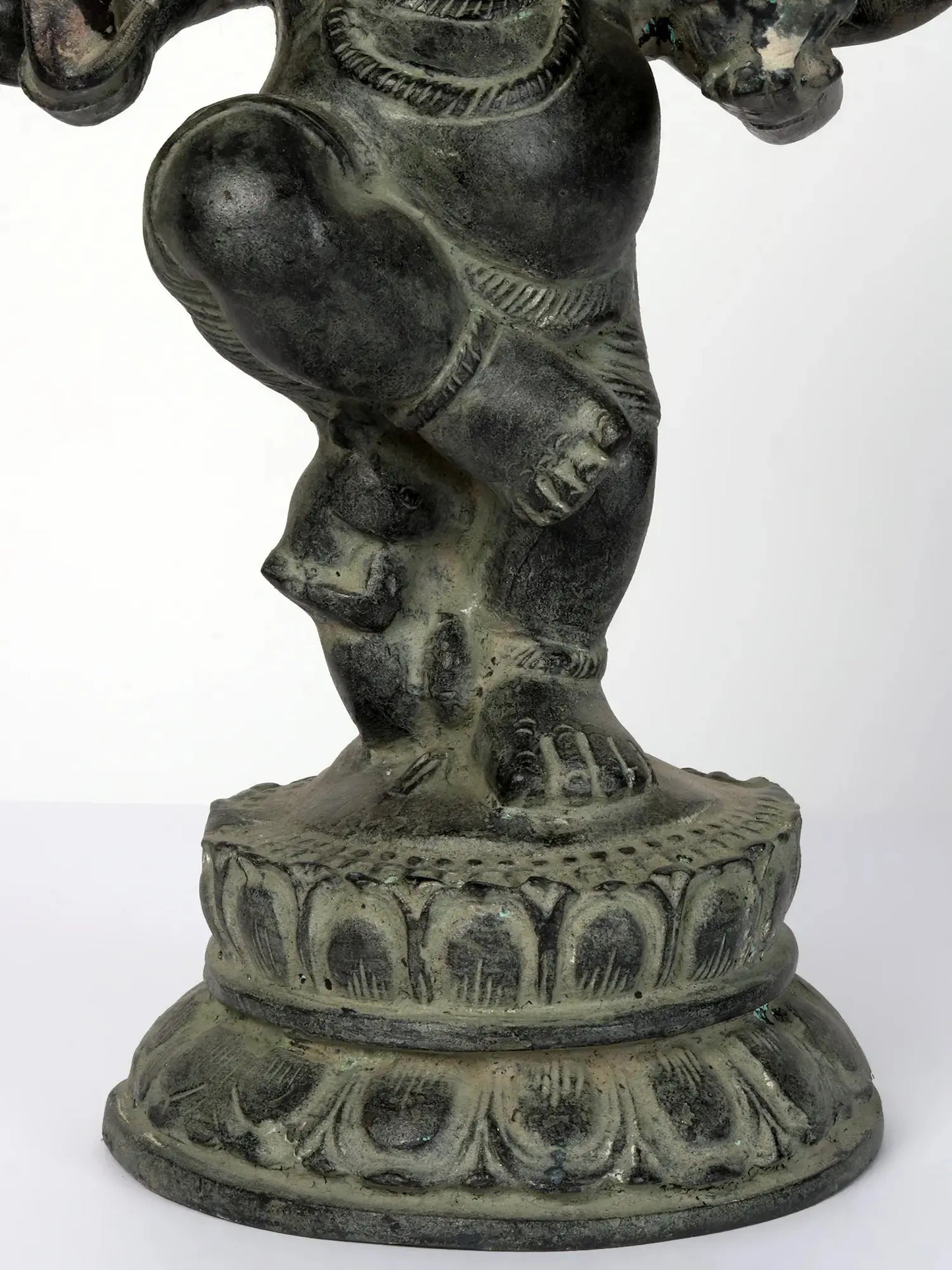 Brassaura™ Six-Armed Dancing Bal Ganesha Brass Idol | Height 15.5 Inches & Weight 8.70 kgs