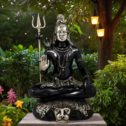 Brassaura™ Compact Brass Lord Shiva Murti – Height 22.5 Inches & Weight 16 Kgs | Devotional Ornament