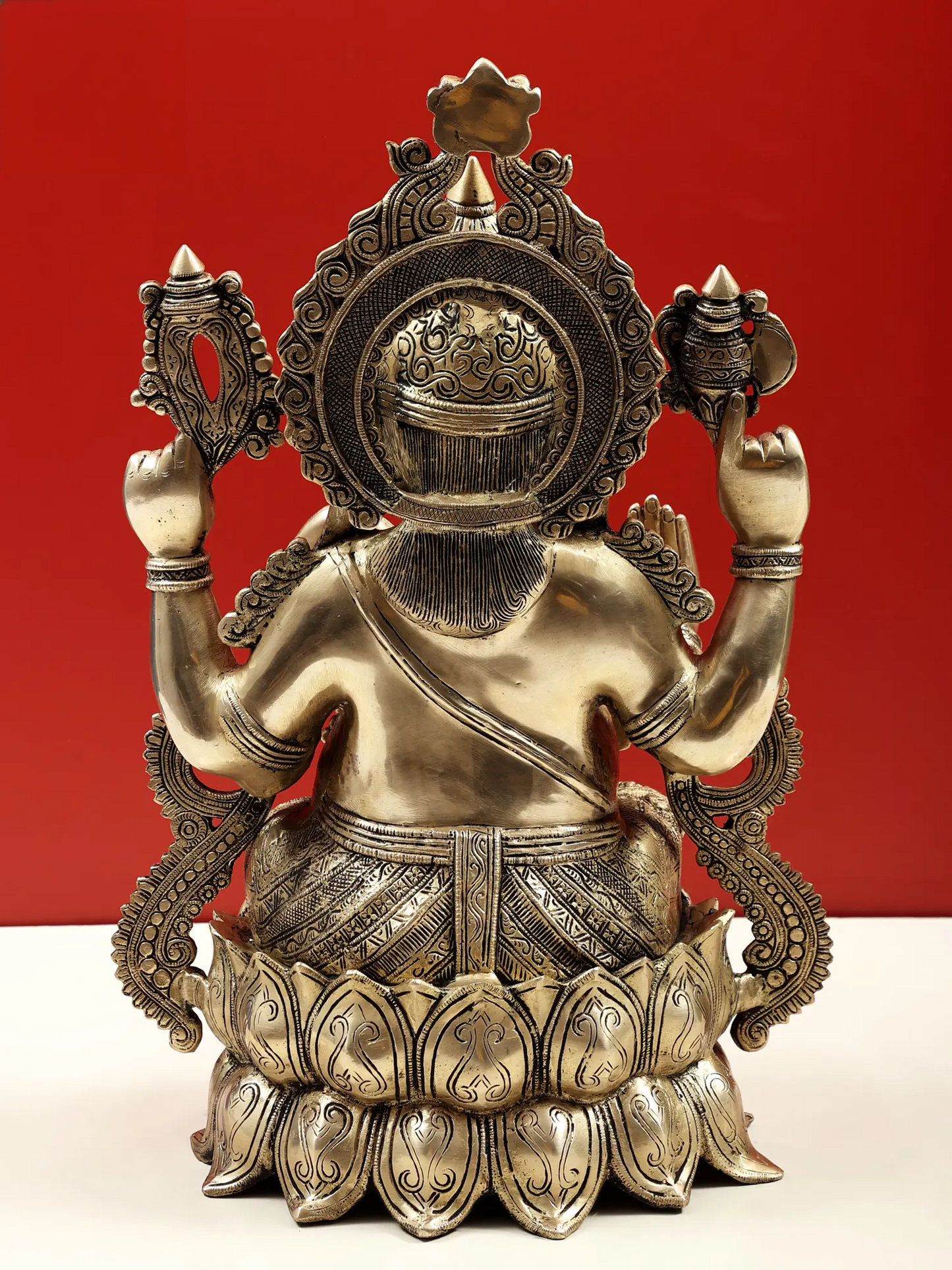 Brassaura® Kamalasana Shri Ganesha Idol | Height 21 Inches & Weight 22 kgs