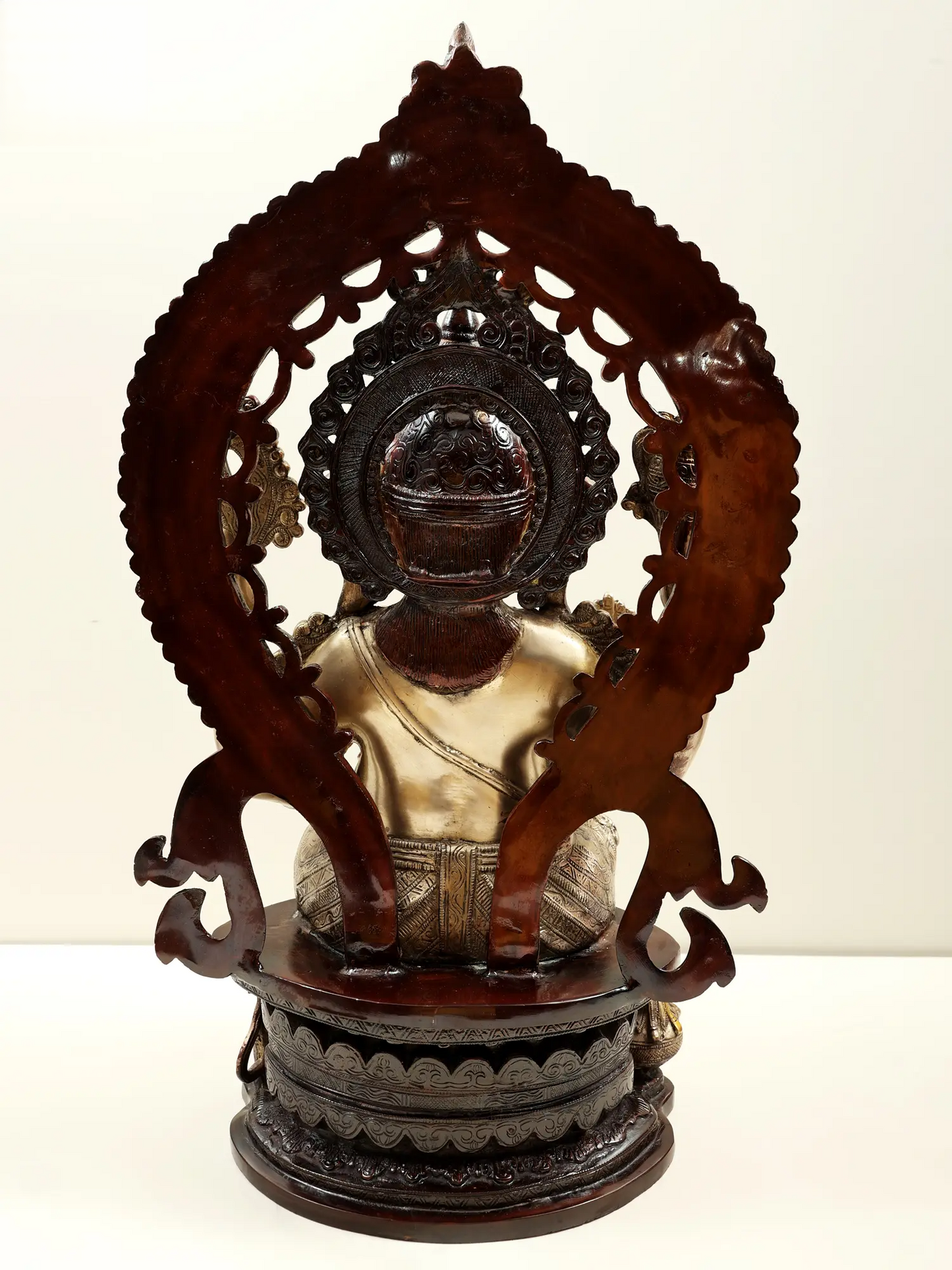 Brassaura® Blessing Ganesha with Kirtimukha Aureole | Brass Statue | Height 26 Inches | Weight 30 kgs