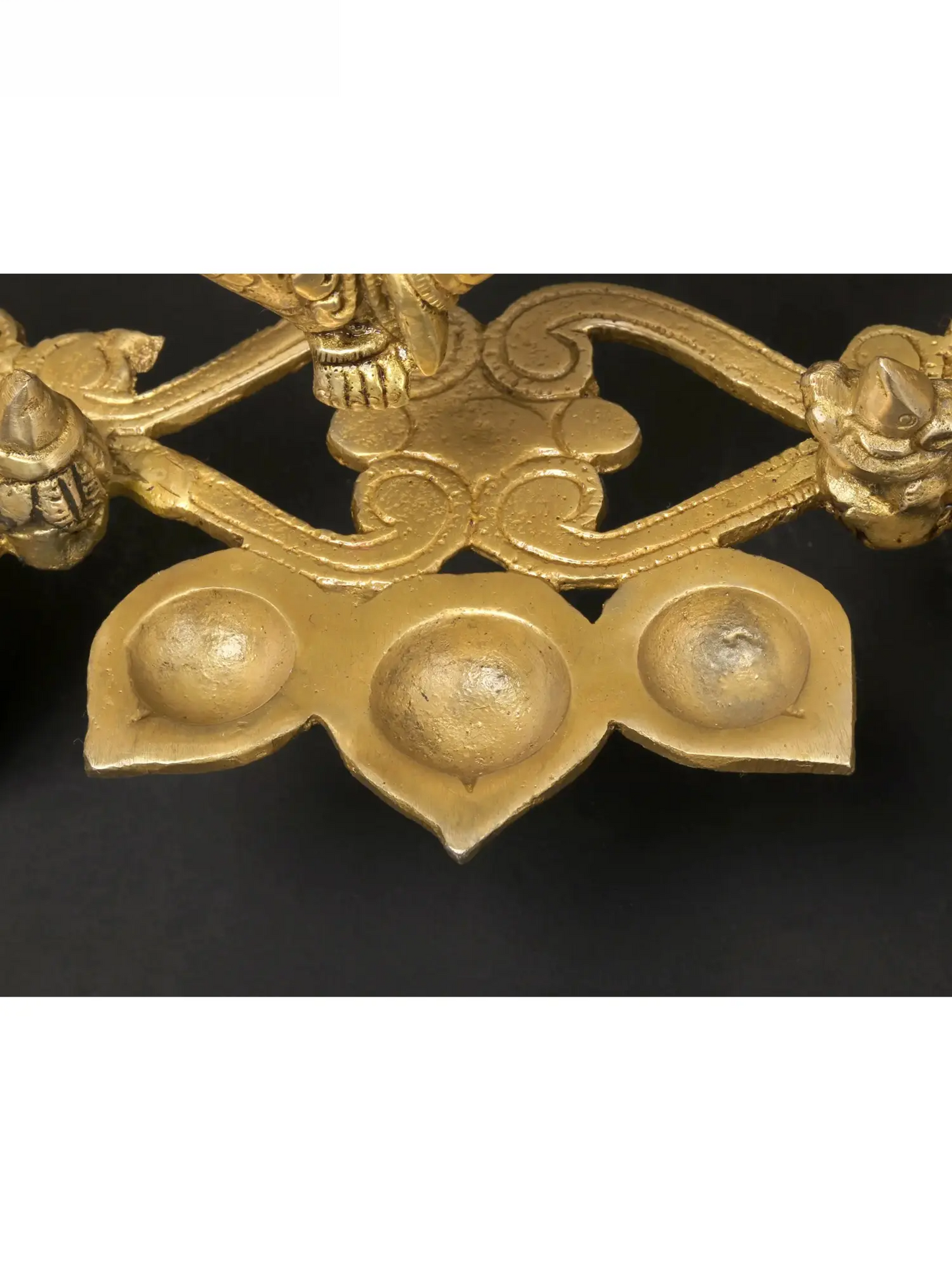Brassaura™ Brass Lord Ganesha on Kirtimukha Swing with Dangling Bells | Height 14 Inches & Weight 2.82 kgs