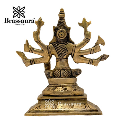 Brass Black Patina Work Varah God Idol for Home and Decor Weight 1.8 Kg Height 18 cm