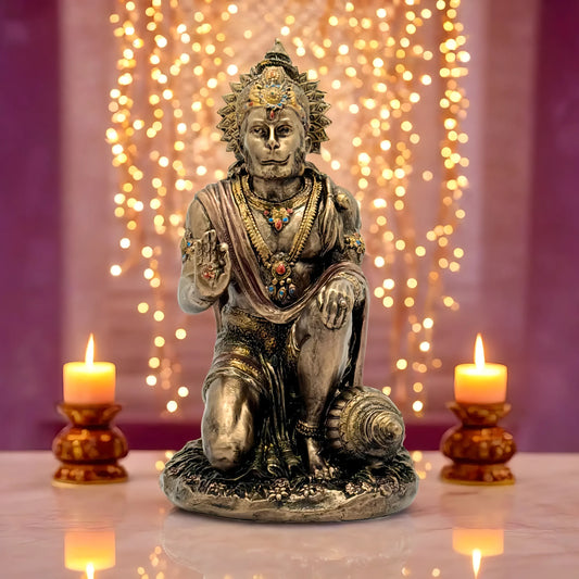 Resin Hanuman Statue for Home and Decor Weight .655 Kg Height 18 cm