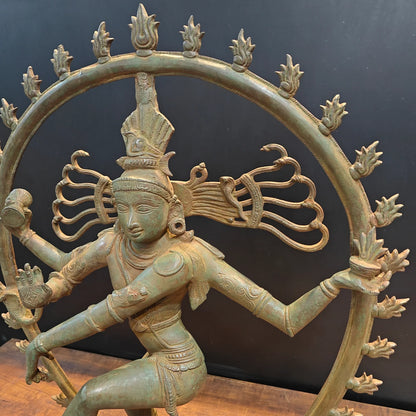 Brassaura® Brass Nataraja Statue | Dancing Lord Shiva (Nataraj) Idol for Home Temple, Spiritual Décor & Vastu | 31 Inches | 25 Kg