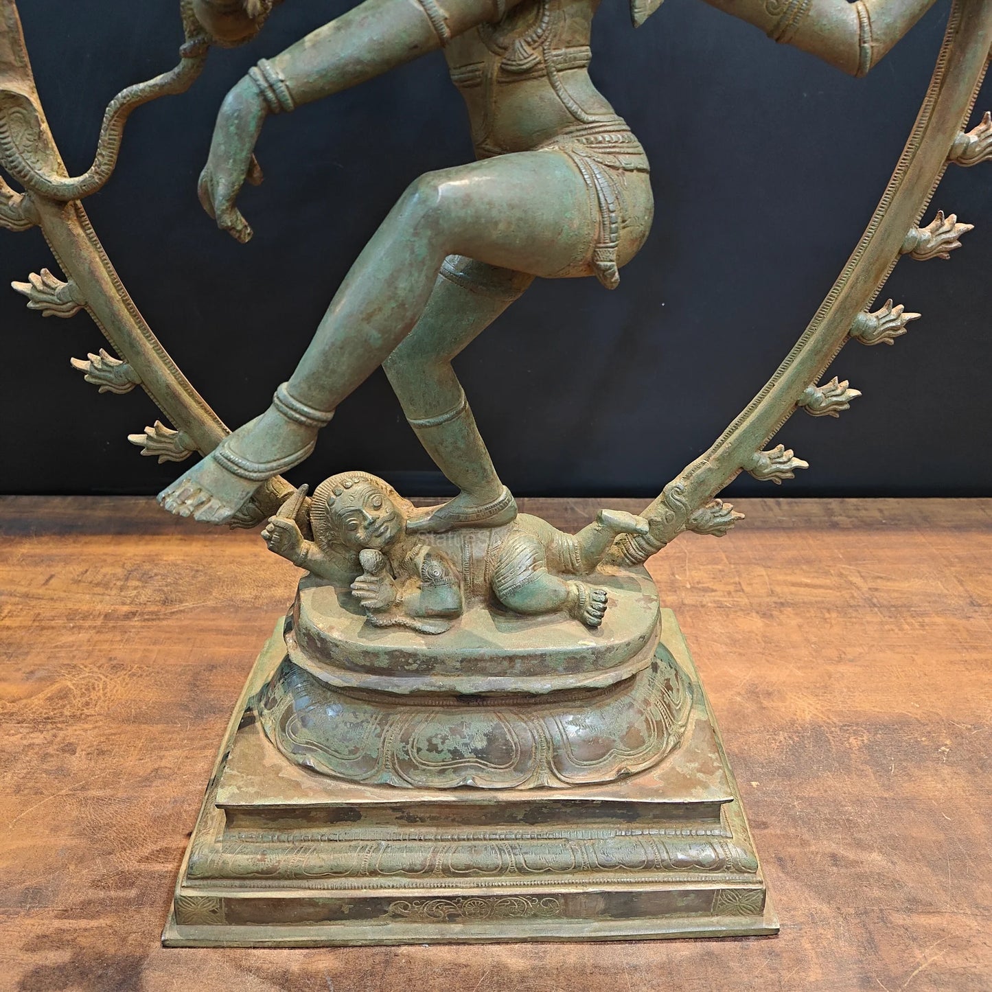 Brassaura® Brass Nataraja Statue | Dancing Lord Shiva (Nataraj) Idol for Home Temple, Spiritual Décor & Vastu | 31 Inches | 25 Kg