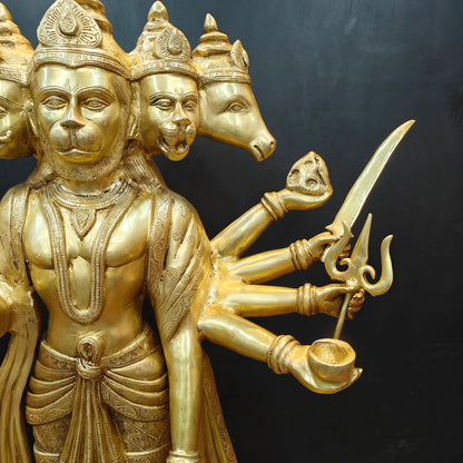 ब्रासोरा® वृंदावन वेणुगोपाल कृष्ण पीतल की प्रतिमा मोर के साथ | एंटीक नीला और सुनहरा रंग | ऊँचाई 20 इंच