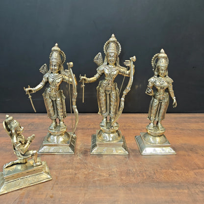 ब्रासोरा® वृंदावन वेणुगोपाल कृष्ण पीतल की प्रतिमा मोर के साथ | एंटीक नीला और सुनहरा रंग | ऊँचाई 20 इंच