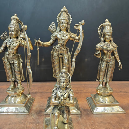 ब्रासोरा® वृंदावन वेणुगोपाल कृष्ण पीतल की प्रतिमा मोर के साथ | एंटीक नीला और सुनहरा रंग | ऊँचाई 20 इंच