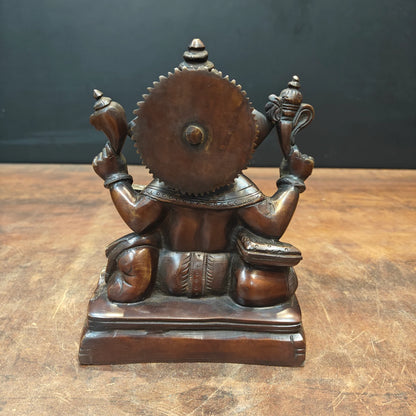 ब्रासोरा® वृंदावन वेणुगोपाल कृष्ण पीतल की प्रतिमा मोर के साथ | एंटीक नीला और सुनहरा रंग | ऊँचाई 20 इंच