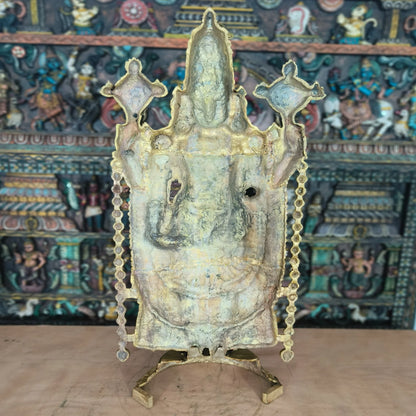 Brassaura® Tirupati Balaji Brass Statue | Sacred Handcrafted Temple Sculpture | Height 47 Inches & Weight 43 Kgs