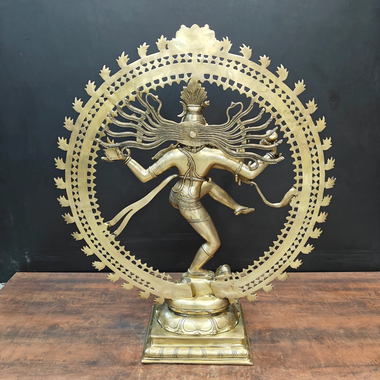 Brassaura® Lord Nataraja Brass Statue | Cosmic Dance of Creation & Destruction | Height 24 Inches & Weight 23 Kgs