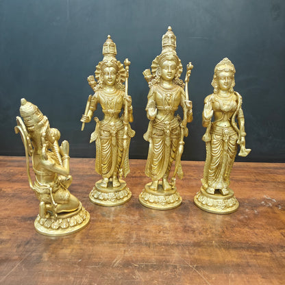 ब्रासोरा® वृंदावन वेणुगोपाल कृष्ण पीतल की प्रतिमा मोर के साथ | एंटीक नीला और सुनहरा रंग | ऊँचाई 20 इंच