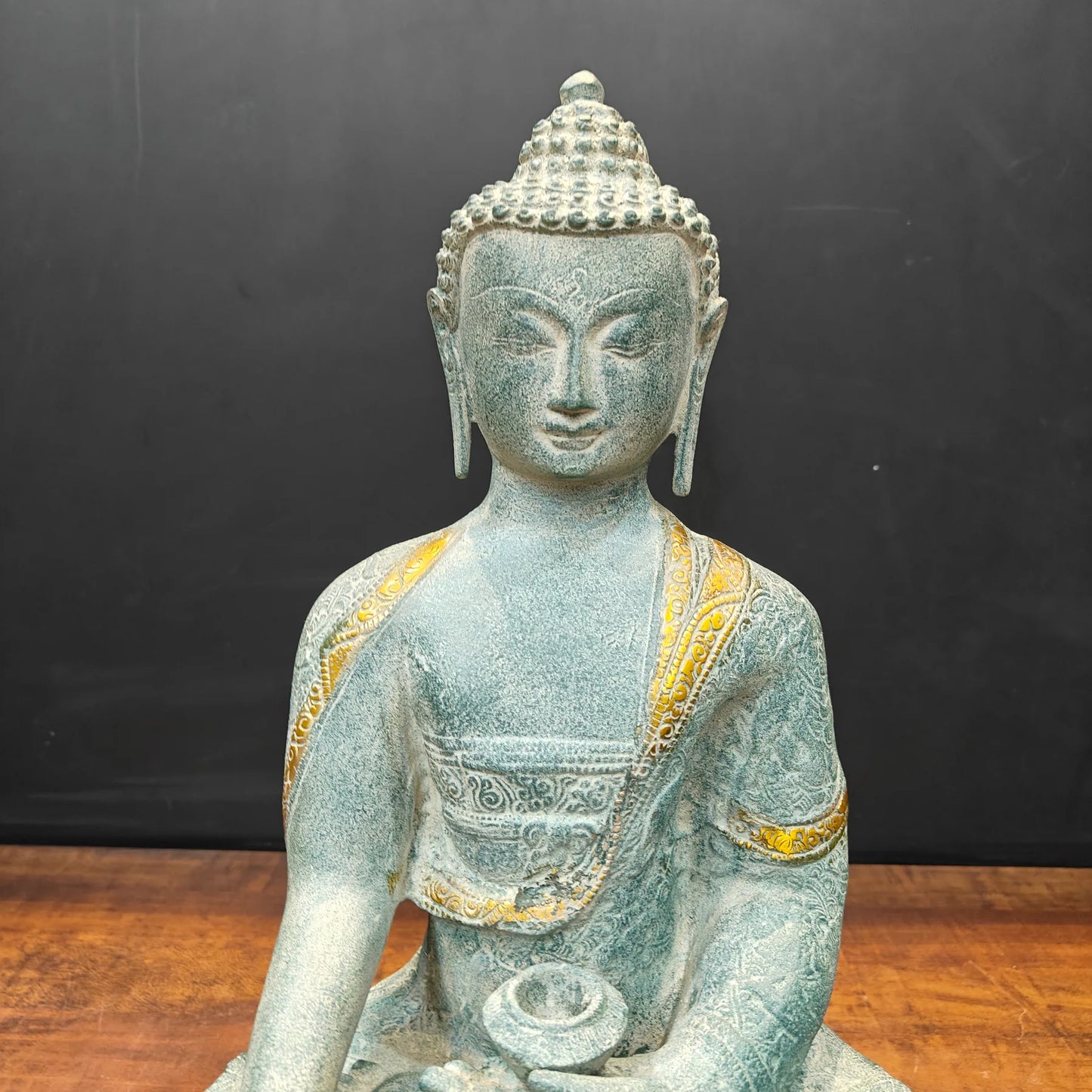 Brassaura® Handmade Meditating Buddha Statue | Premium Decorative Buddha Idol for Home, Office, Meditation Room & Living Room Décor | Height 22 Inches | 17 Kg