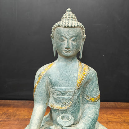 Brassaura® Handmade Meditating Buddha Statue | Premium Decorative Buddha Idol for Home, Office, Meditation Room & Living Room Décor | Height 22 Inches | 17 Kg