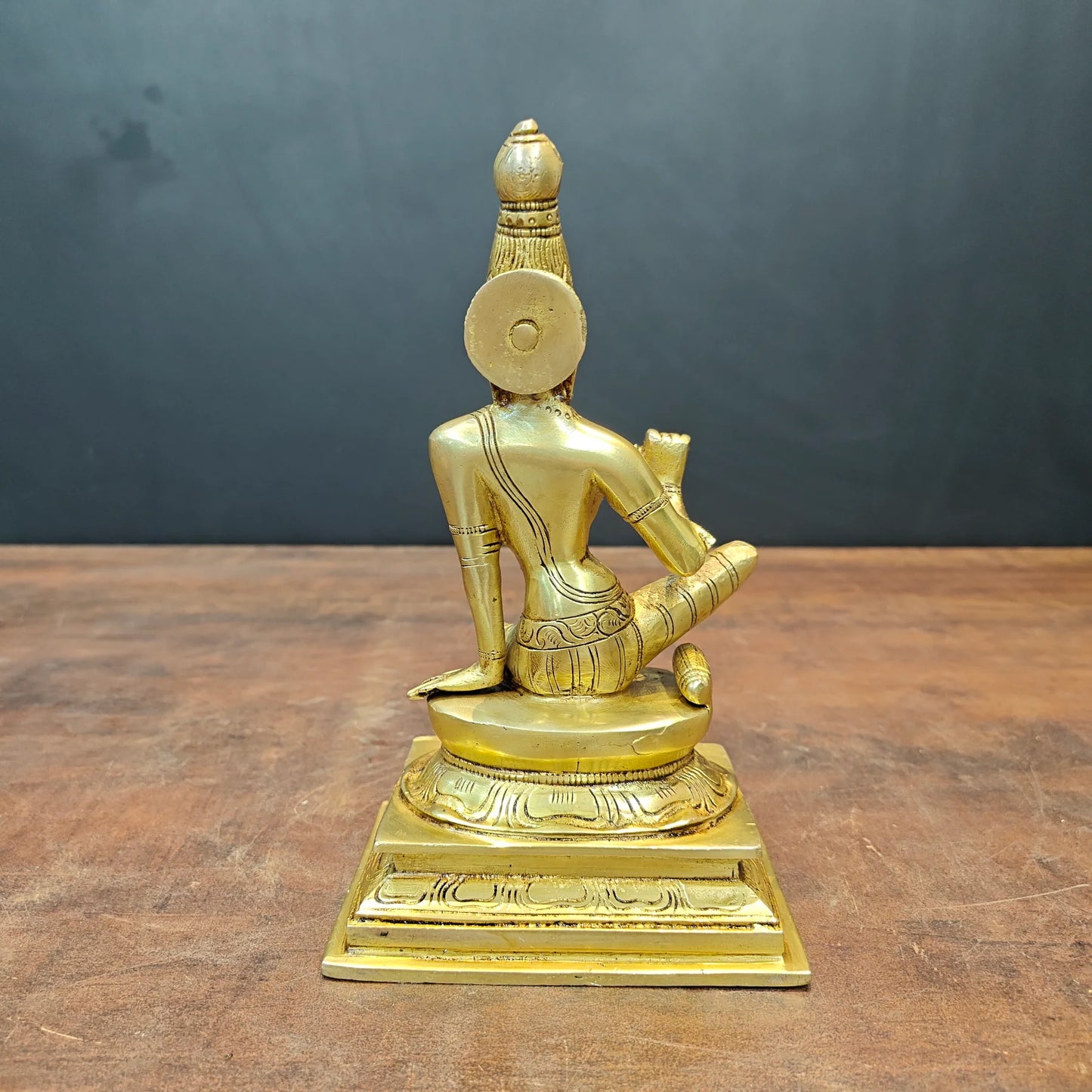 Brassaura® Brass Apsara Lady Statue | Traditional Dancing Lady Figurine | Elegant Brass Sculpture for Home Décor & Artistic Interiors | 8.5 Inches | 2.4 Kg