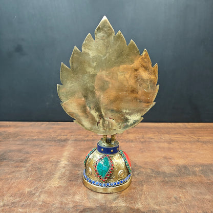 Brassaura® Brass Peacock Diya | Handcrafted Decorative Peacock Oil Lamp | Traditional Brass Deepak for Pooja, Festivals & Home Décor | 12 Inches | 3.6 Kg