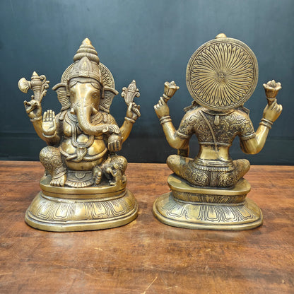 ब्रासोरा® वृंदावन वेणुगोपाल कृष्ण पीतल की प्रतिमा मोर के साथ | एंटीक नीला और सुनहरा रंग | ऊँचाई 20 इंच