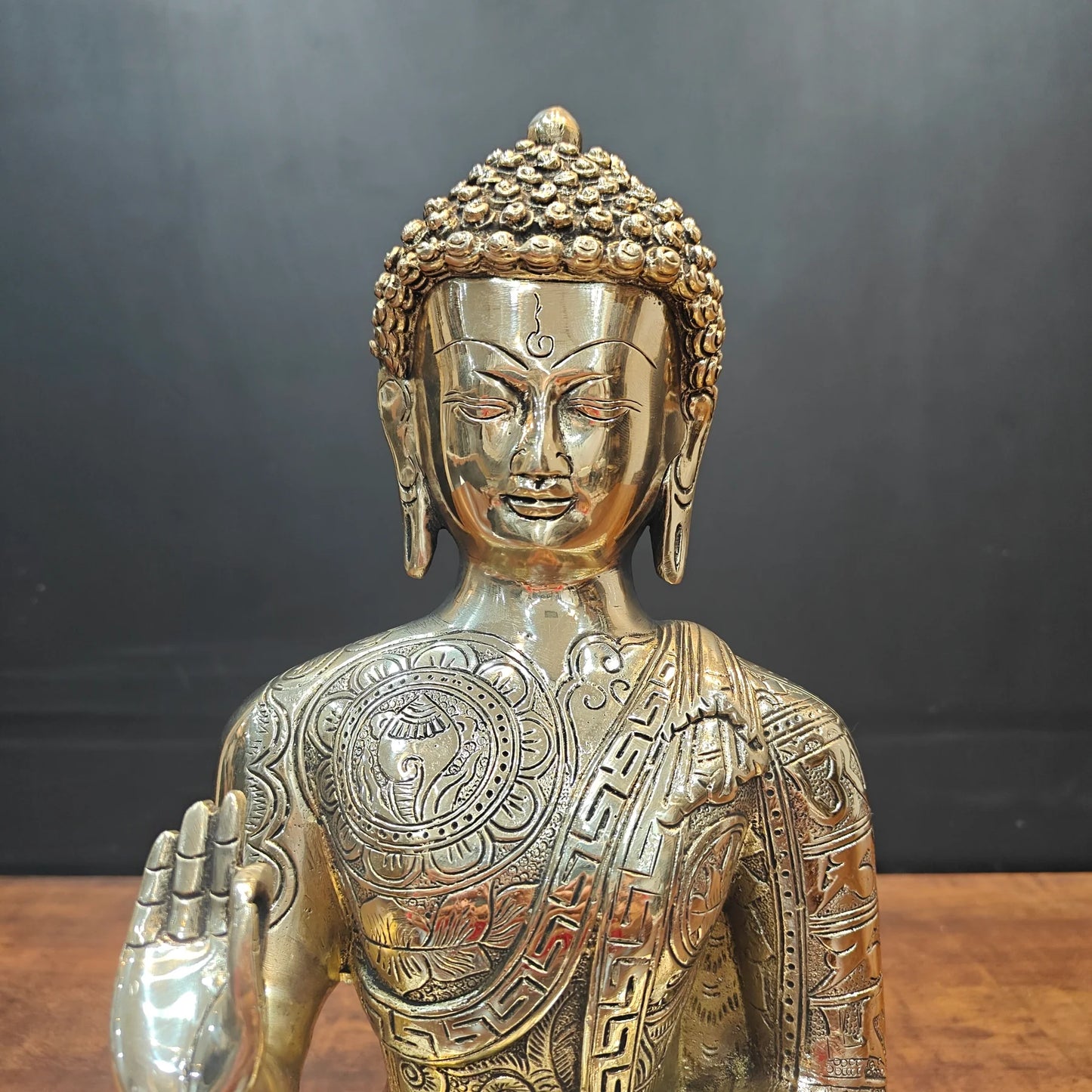 ब्रासोरा® वृंदावन वेणुगोपाल कृष्ण पीतल की प्रतिमा मोर के साथ | एंटीक नीला और सुनहरा रंग | ऊँचाई 20 इंच