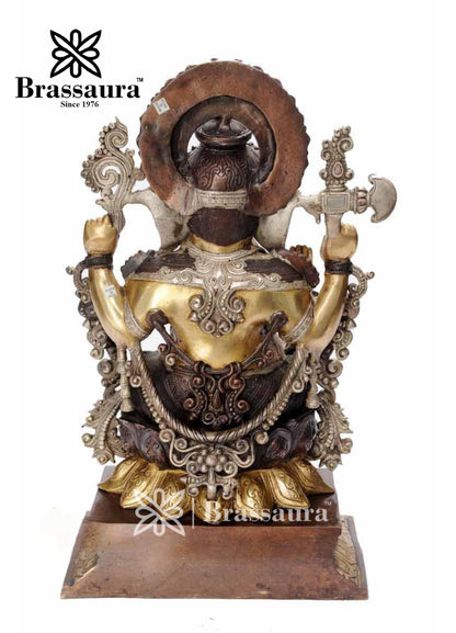 Brass Jewellery Ganesh For Home Decor Weight 19 Kg And Height 19 Inch